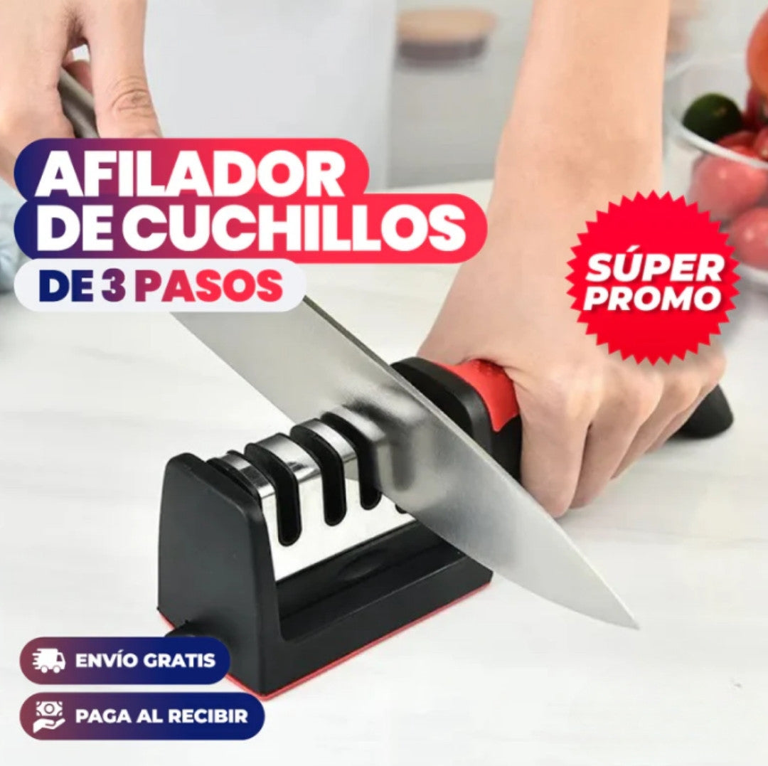 AFILADOR DE CUCHILLOS DE 3 PASOS®