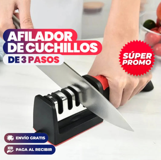 AFILADOR DE CUCHILLOS DE 3 PASOS®